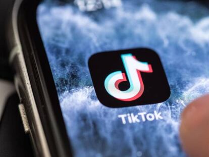 Imagen de la aplicación de TikTok en un teléfono móvil. 