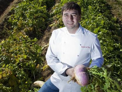 El chef Fernando del Cerro, del restaurante Casa José, con una estrella Michelin, en Aranjuez.