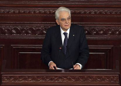 El presidente de Italia, Sergio Mattarella.