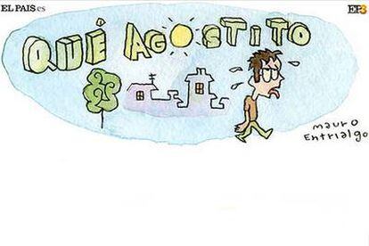 Cabecera del blog '¡Qué agostito!', del dibujante Mauro Entrialgo para ELPAIS.es.