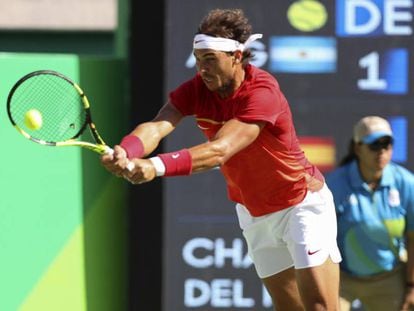 Rafa Nadal aquest dissabte a Rio.