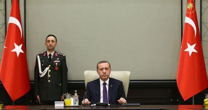 Erdogan preside el Consejo Nacional de Seguridad el 30 de diciembre en Ankara.