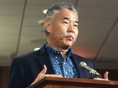 El gobernador David Ige en Honolulu, la capital de Haw&aacute;i.
 