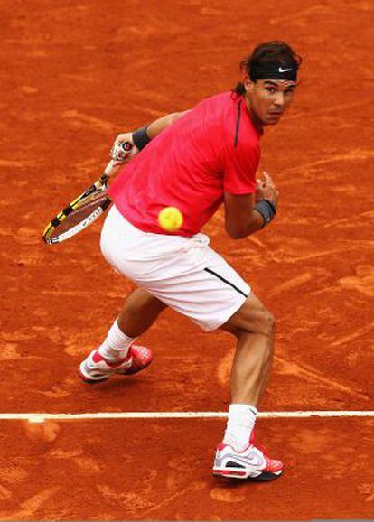 Nadal, durante el partido