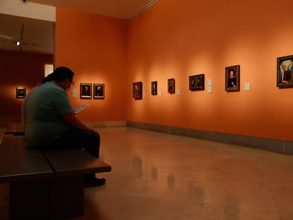 Una sala prácticamente vacía del museo Thyssen este miércoles, 11 de marzo.