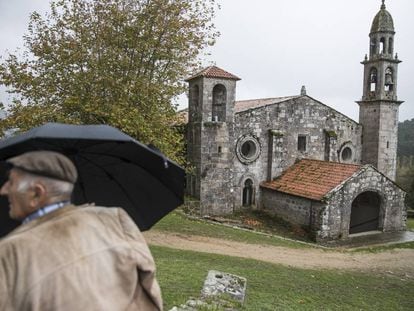 Iglesia de San Xián de Moraime, en el ayuntamiento de Muxía (A Coruña).