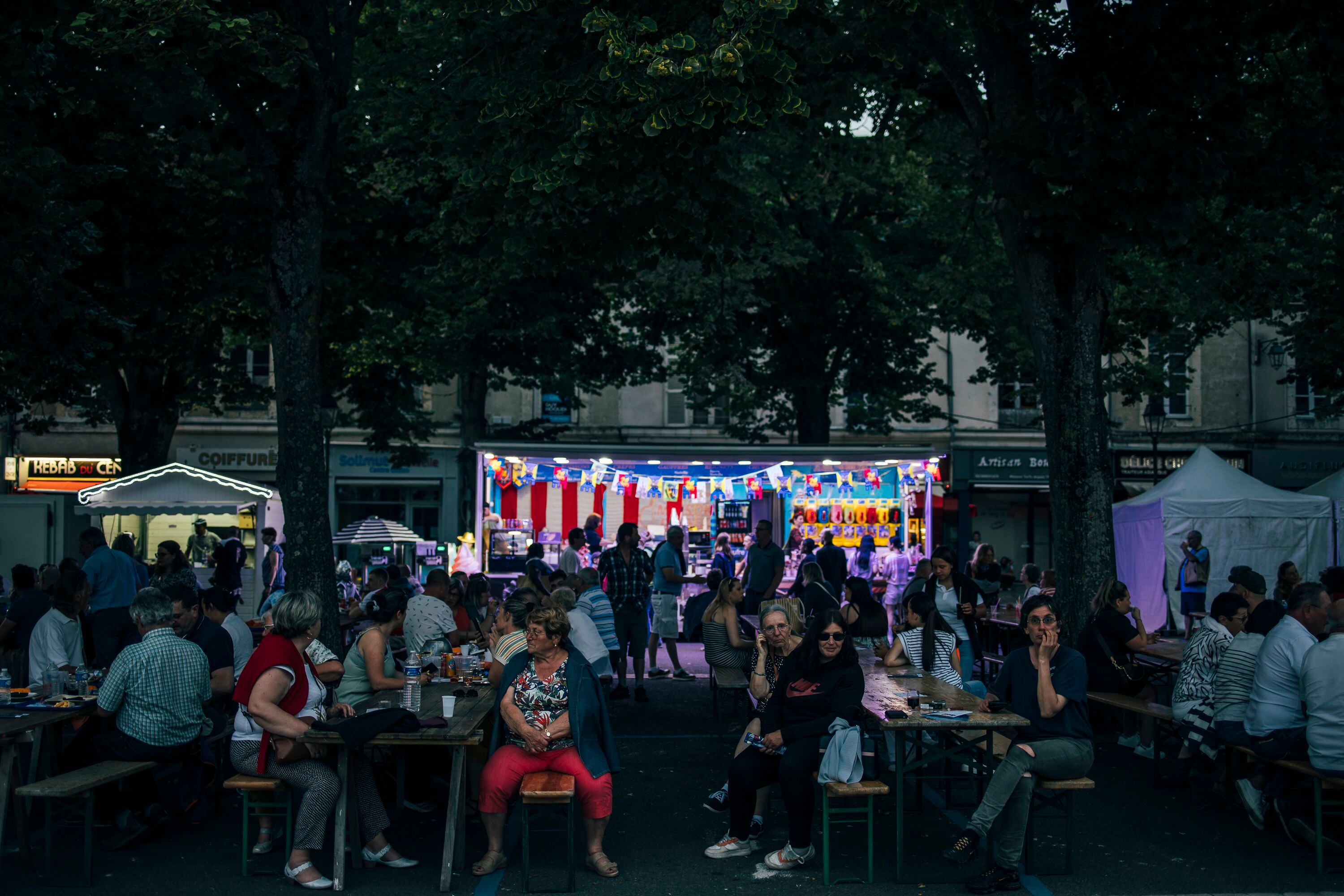 Feira medieval, sexta-feira em Châteaudun.