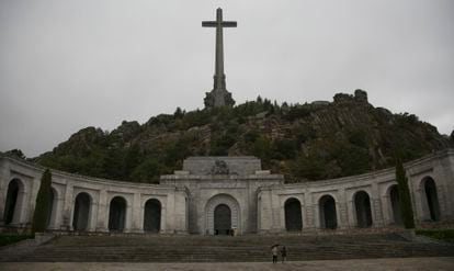 La explanada del valle de Cuelgamuros, antes denominado de los Caídos, en una imagen del 21 de abril.