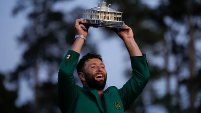 Jon Rahm, en abril pasado tras ganar el Masters de Augusta.