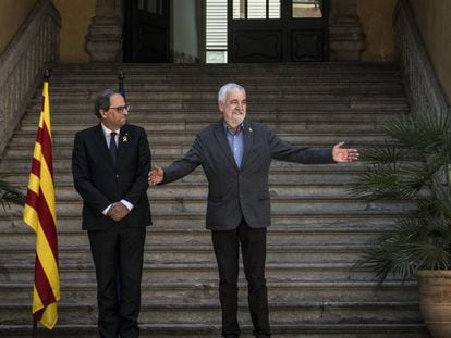 El president Quim Torra con Josep María Matamala