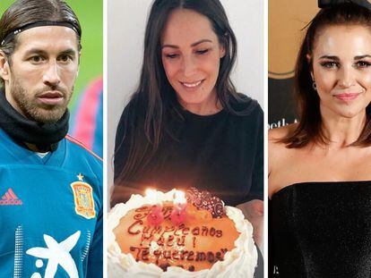 Sergio Ramos, Malú y Paula Echevarría.