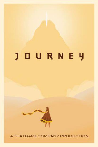 Póster de 'Journey', la obra maestra de Thatgamecompany.