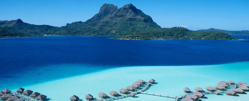 Resort en Bora Bora, en la Polinesia francesa.