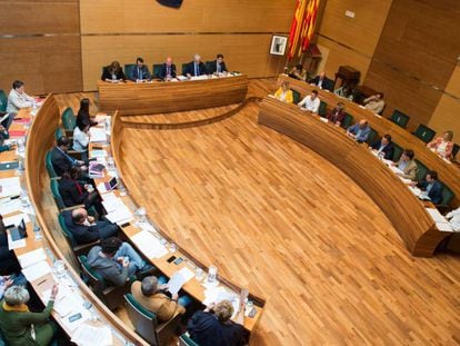 Pleno de la Diputación de Valencia el pasado abril.