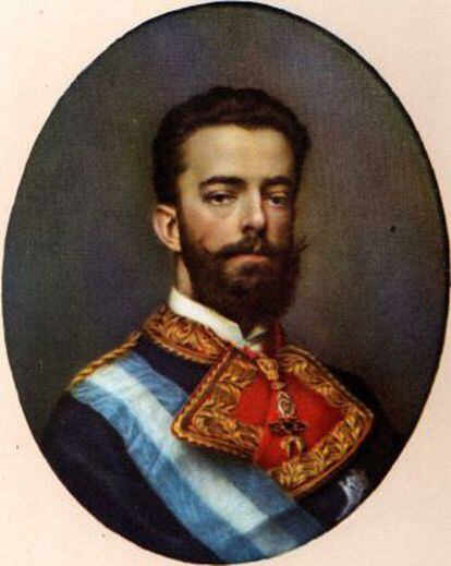 El rey Amadeo I de España.