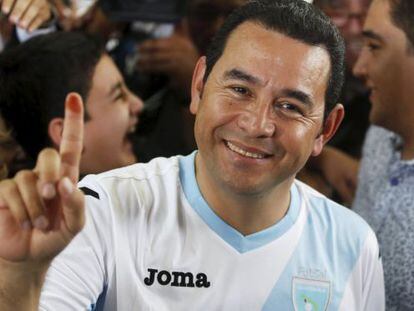 Jimmy Morales, nuevo presidente de Guatemala.
