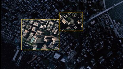 Imagen de satélite para localizar lugares de difícil acceso.
