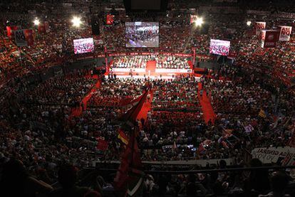 Los sindicatos españoles secundan la eurohuelga. En la imagen, el mitin de Vistalegre del pasado día 12.