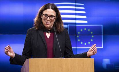 La comisaria europea de Comercio, Cecilia Malmström.