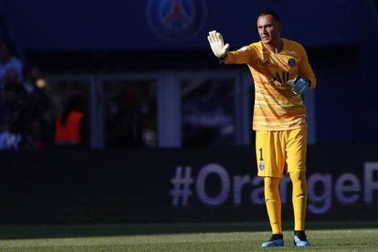 Keylor Navas, en su primera partido con el PSG.