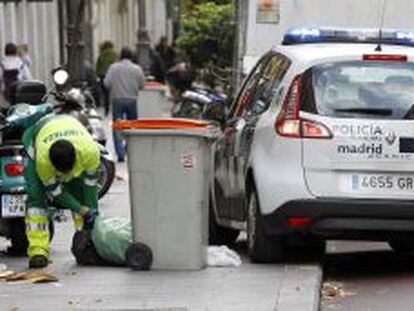 Una patrulla de Polic&iacute;a Municipal en Madrid.