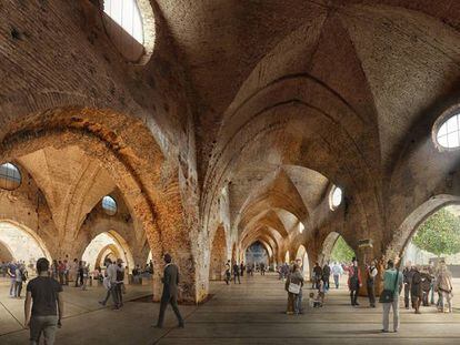 Recreación del proyecto del arquitecto Guillermo Vázquez Consuegra para las Atarazanas de Sevilla.