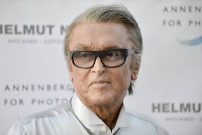 Robert Evans, en la inauguración de una exposición de fotografías de Helmut Newton en Los Ángeles en 2013.