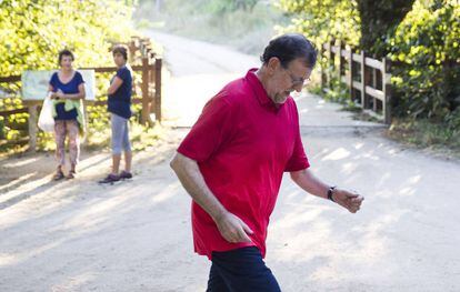 Mariano Rajoy pasa el fin de semana en Ribadumia.