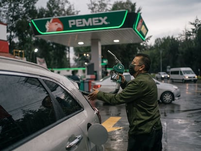 Una estación de servicio de Pemex, en el Estado de México.