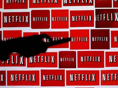 El logo de la compañía Netflix