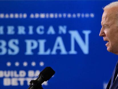 Joe Biden, presidente de EE UU, este jueves.