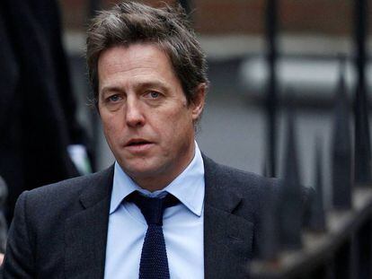 El actor Hugh Grant a su llegada al Tribunal Superior de Londres en 2011.