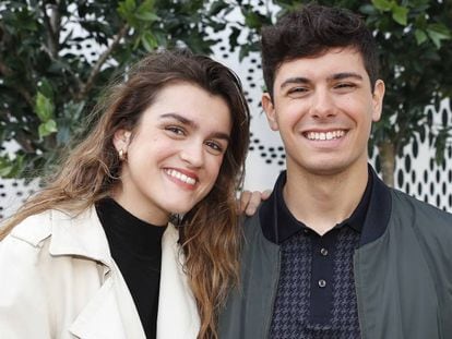 Amaia y Alfred en la fiesta pre Eurovisión celebrada en Madrid.