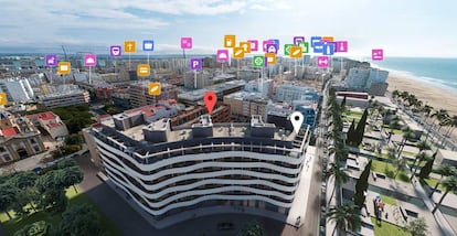 El Residencial Nuevo San José, en Cádiz, a vista de drone.