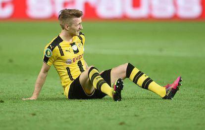 Reus, lesionado en un partido con el Dortmund