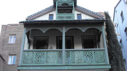 Uno de los balcones que se pueden ver en la parte de Abanotubani.