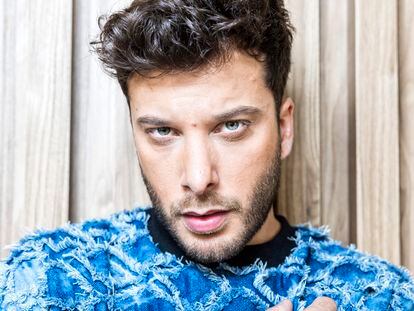 Blas Cantó en la sede de la discográfica Warner Music en Madrid, el 1 de junio de 2023.