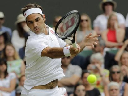 Roger Federer, en un momento del partido.