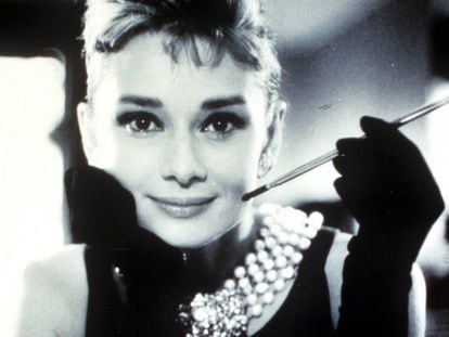 La actriz Audrey Hepburn en 'Desayuno con diamantes'.