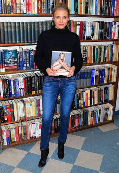 Cameron Diaz, con su libro.