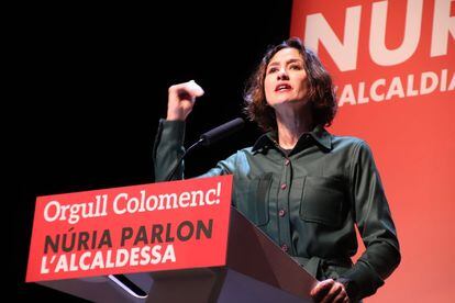 La alcaldesa de Santa Coloma, Núria Parlon, en un acto en el municipio. / EUROPA PRESS