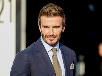 David Beckham, durante una visita al circuito de Fórmula 1 de Qatar en noviembre de 2021.