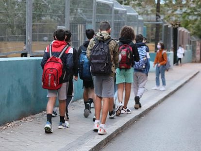 Alumnos del colegio público Montserrat Fuhem de Madrid.