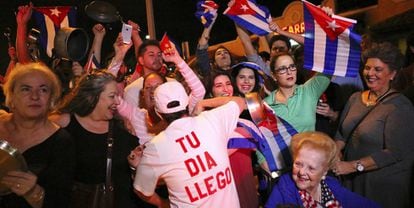 Celebración de la comunidad cubana en Miami.