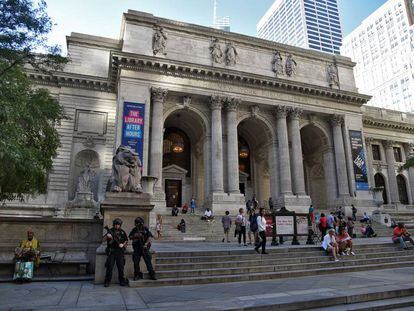 La fachada de la Biblioteca Pública de Nueva York, en el documental 'Ex libris'.