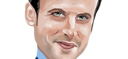 Exministro de economía de Francia, Emmanuel Macron.