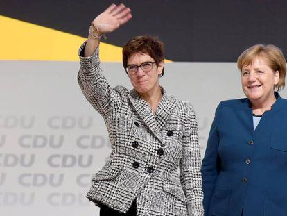 La centrista Kramp-Karrenbauer sucede a Merkel al frente de la CDU