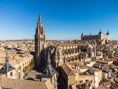 Vista panorámica de Toledo y su Catedral.