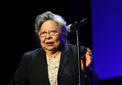 La activista Koko Kondo durante el Festival de Cine de Tribeca, en abril de 2018, en Nueva York.