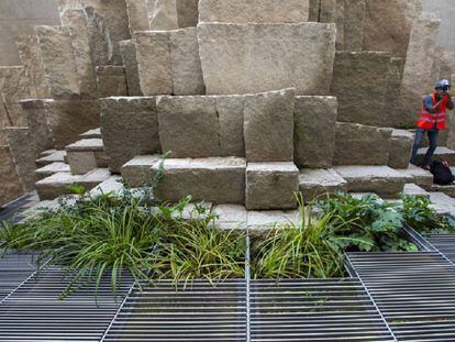 L'hort o jardí creat darrere la façana de la Passió de la Sagrada Família el 2018, que podrà visitar-se.